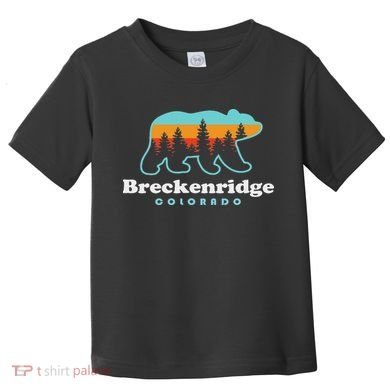 Breckenridge Colorado Bear Mountains Trees Toddler T-Shirt