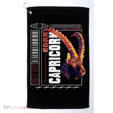 Born Capricorn Golf Towel