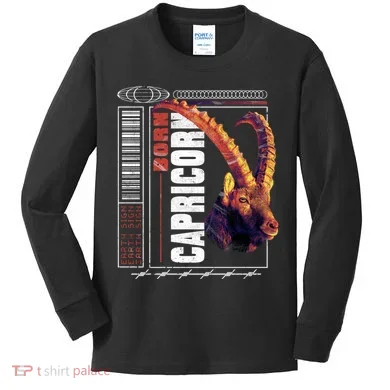 Born Capricorn Kids Long Sleeve Shirt