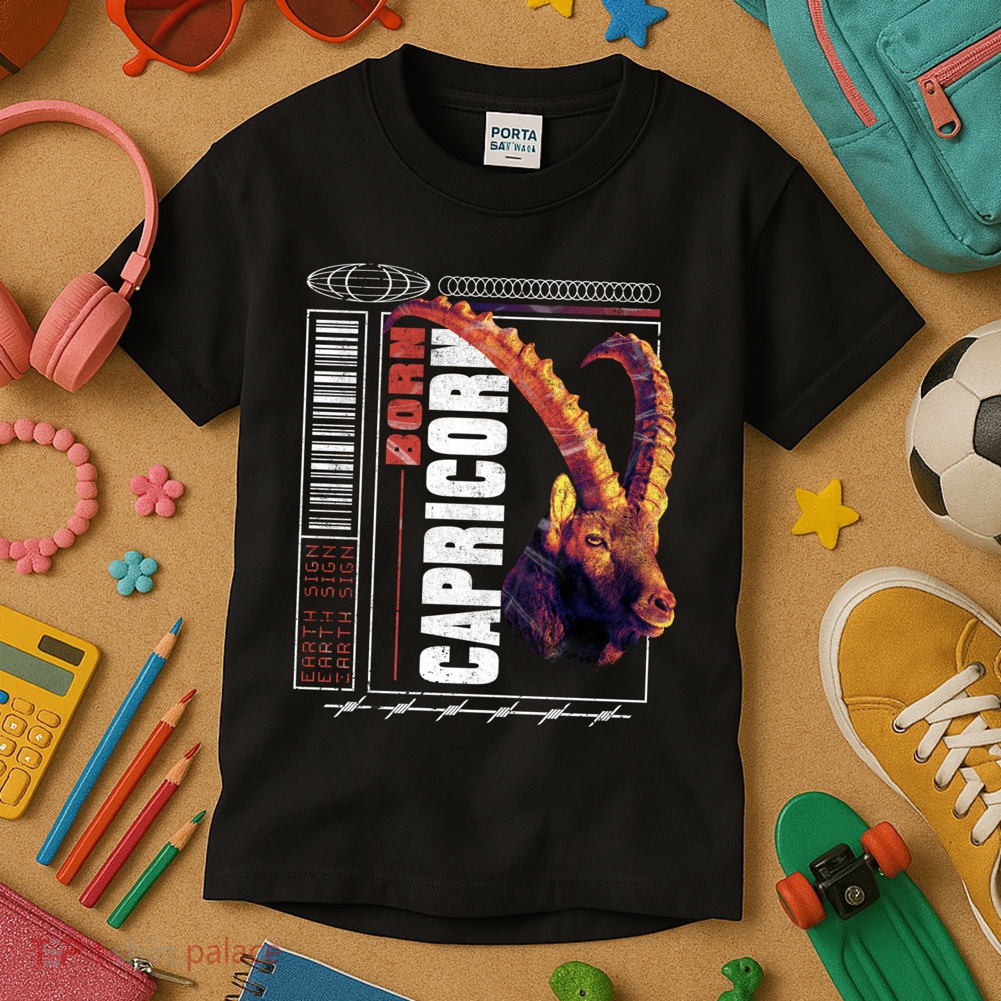 Born Capricorn Kids T-Shirt