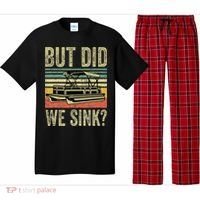 Boat Captain But Did We Sink Funny Pontoon Boating Pajama Set thumb 0