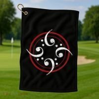 Bass Clef Bass Guitar Player Bassist Golf Towel thumb 1