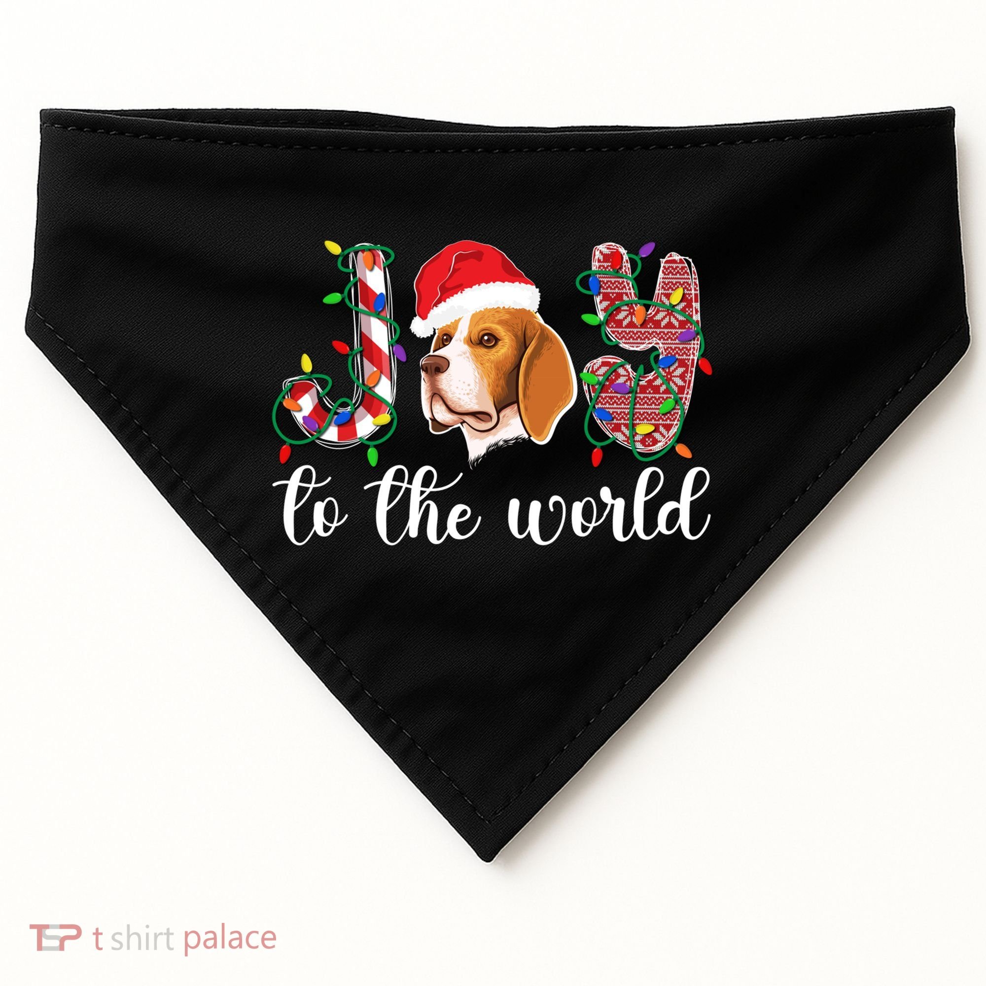 Beagle Christmas Beagle Xmas Party Beagle Lover Gift USA-Made Doggie Bandana