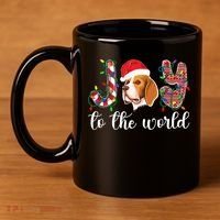 Beagle Christmas Beagle Xmas Party Beagle Lover Gift 11oz C Handle Ceramic Mug thumb 4