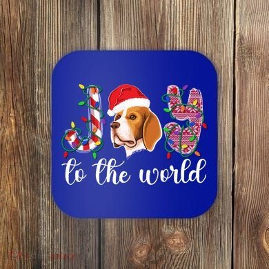 Beagle Christmas Beagle Xmas Party Beagle Lover Gift Coaster
