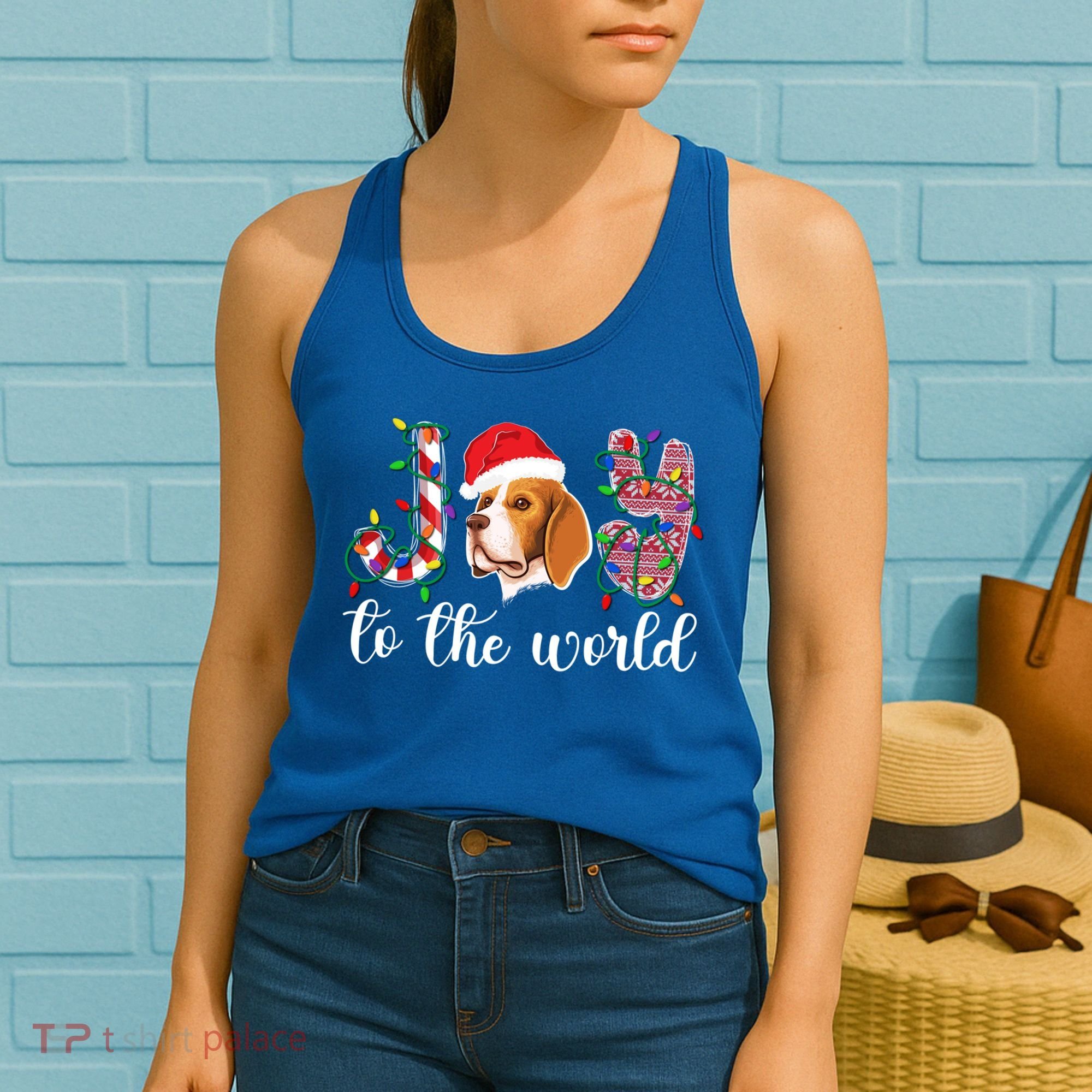 Beagle Christmas Beagle Xmas Party Beagle Lover Gift Women's Tank Top