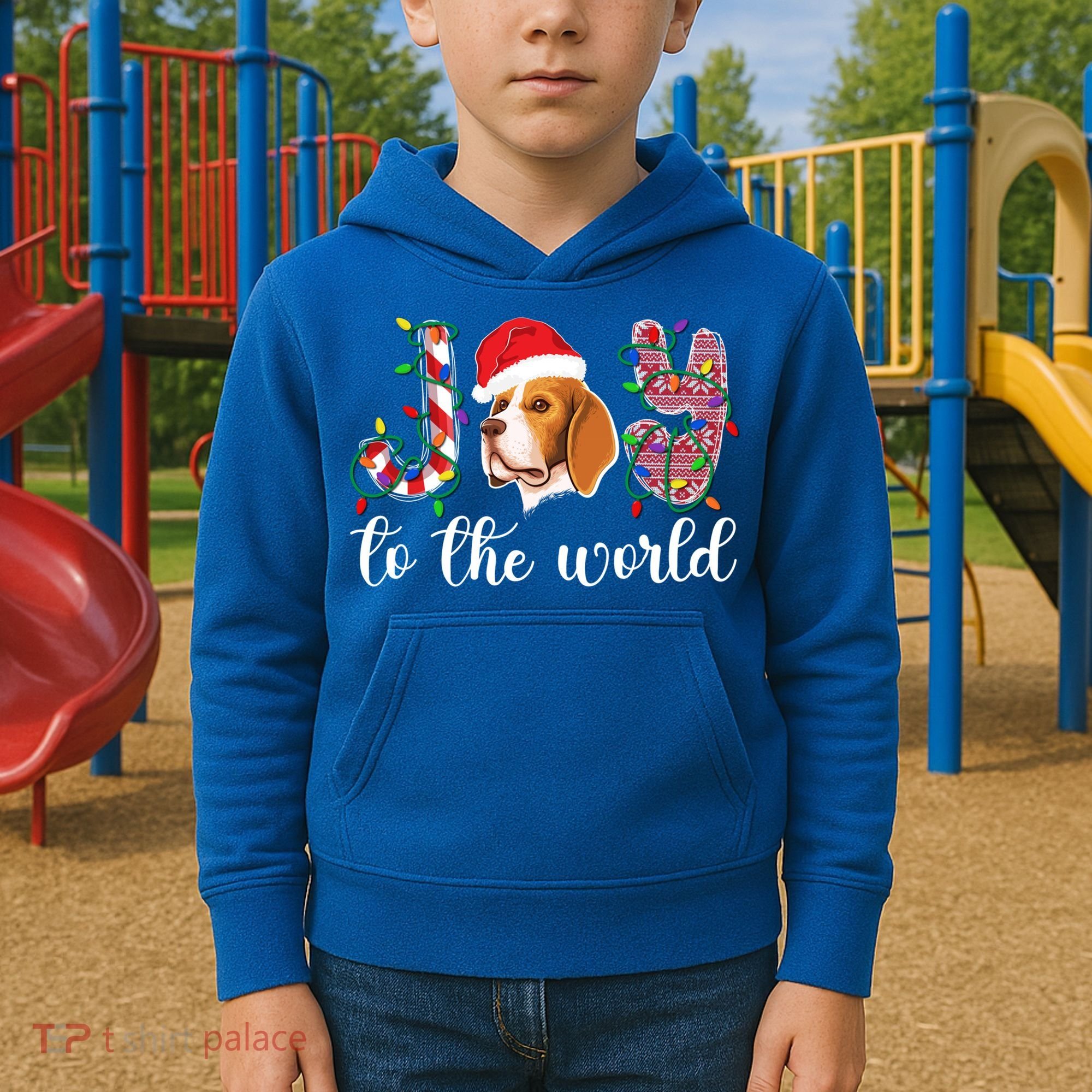 Beagle Christmas Beagle Xmas Party Beagle Lover Gift Kids Hoodie
