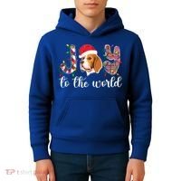 Beagle Christmas Beagle Xmas Party Beagle Lover Gift Kids Hoodie thumb 4