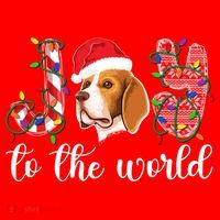 Beagle Christmas Beagle Xmas Party Beagle Lover Gift Santa Hat thumb 1