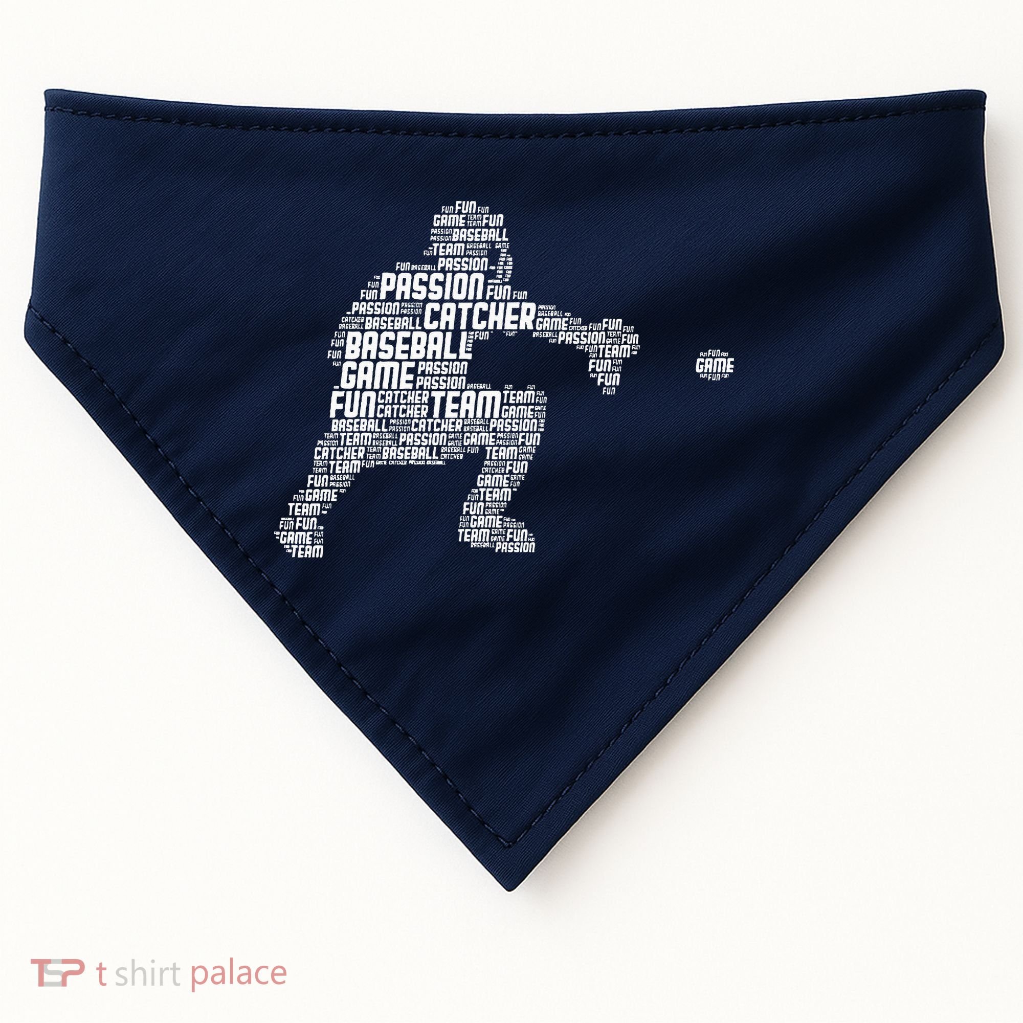 Baseball Catcher USA-Made Doggie Bandana