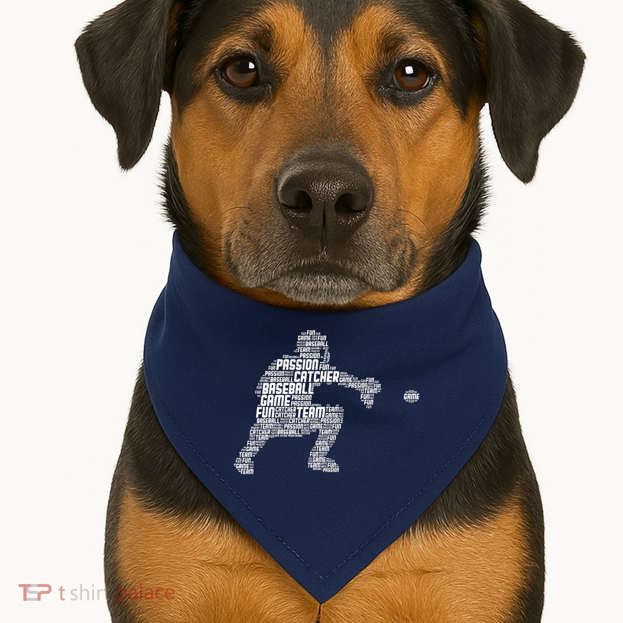 Baseball Catcher USA-Made Doggie Bandana
