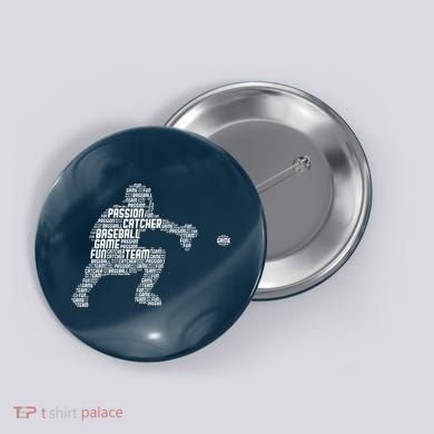 Baseball Catcher Button