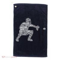 Baseball Catcher Golf Towel thumb 0