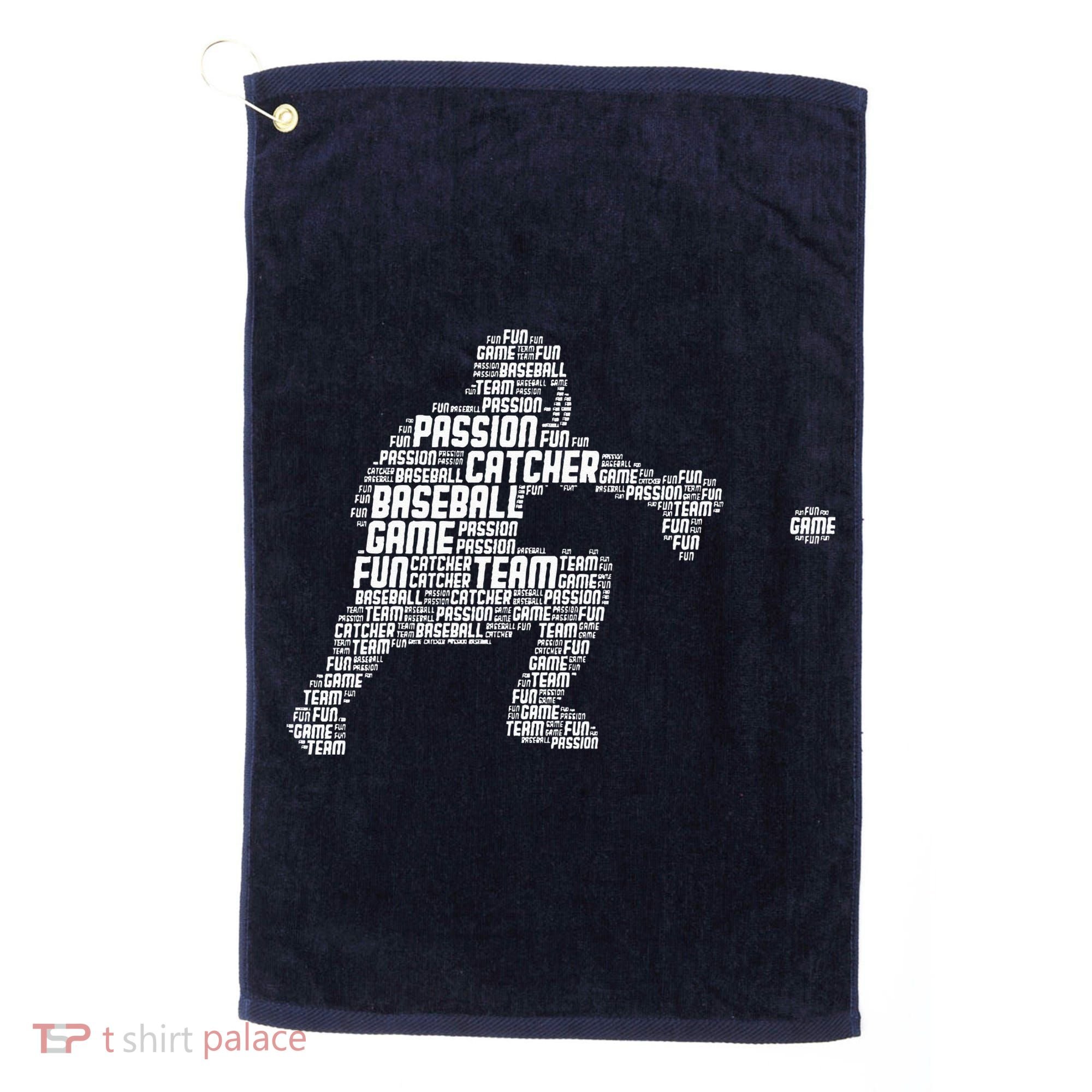 Baseball Catcher Golf Towel