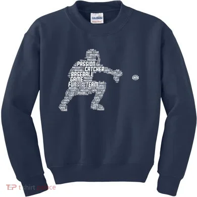 Baseball Catcher Kids Sweatshirt