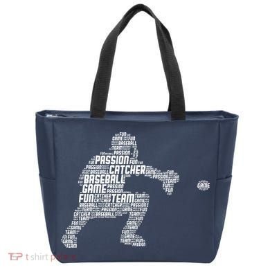 Baseball Catcher Tote Bag