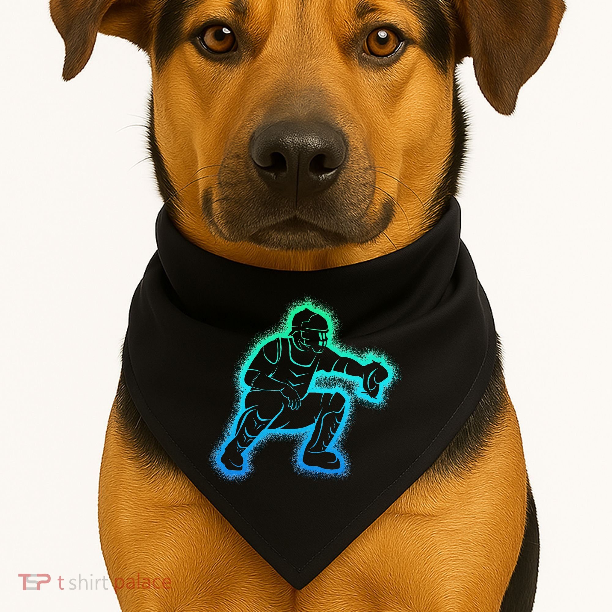 Baseball Catcher USA-Made Doggie Bandana