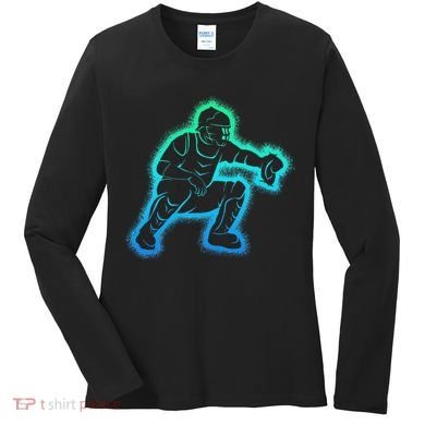 Baseball Catcher Women's Long Sleeve Shirt