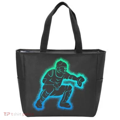 Baseball Catcher Tote Bag