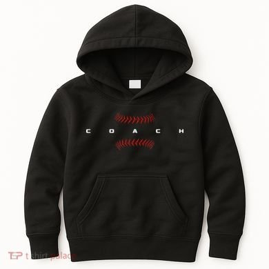 Baseball Coach Kids Hoodie
