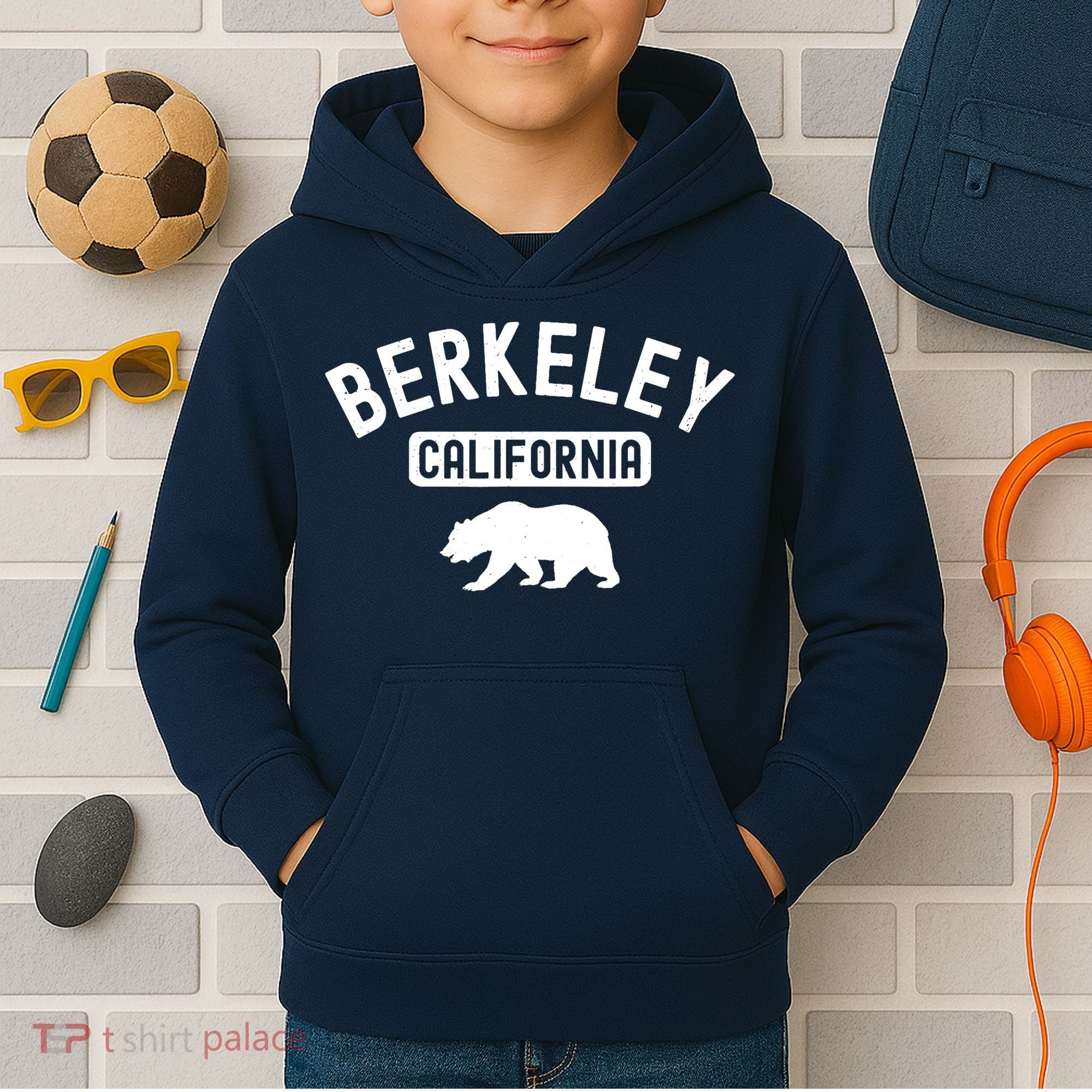 Berkeley California Bear Bay Area Oakland Alameda County 510 Kids Hoodie