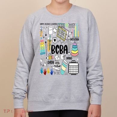 Board Certified Behavior Analyst BCBA Symbols ABA Therapist Women's Sweatshirt