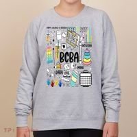 Board Certified Behavior Analyst BCBA Symbols ABA Therapist Women's Sweatshirt thumb 0