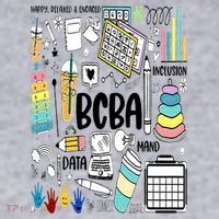 Board Certified Behavior Analyst BCBA Symbols ABA Therapist Women's Sweatshirt thumb 2