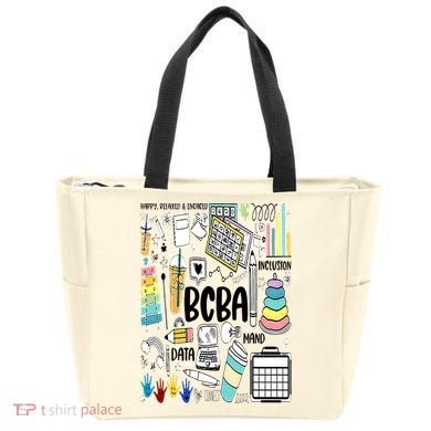 Board Certified Behavior Analyst BCBA Symbols ABA Therapist Tote Bag