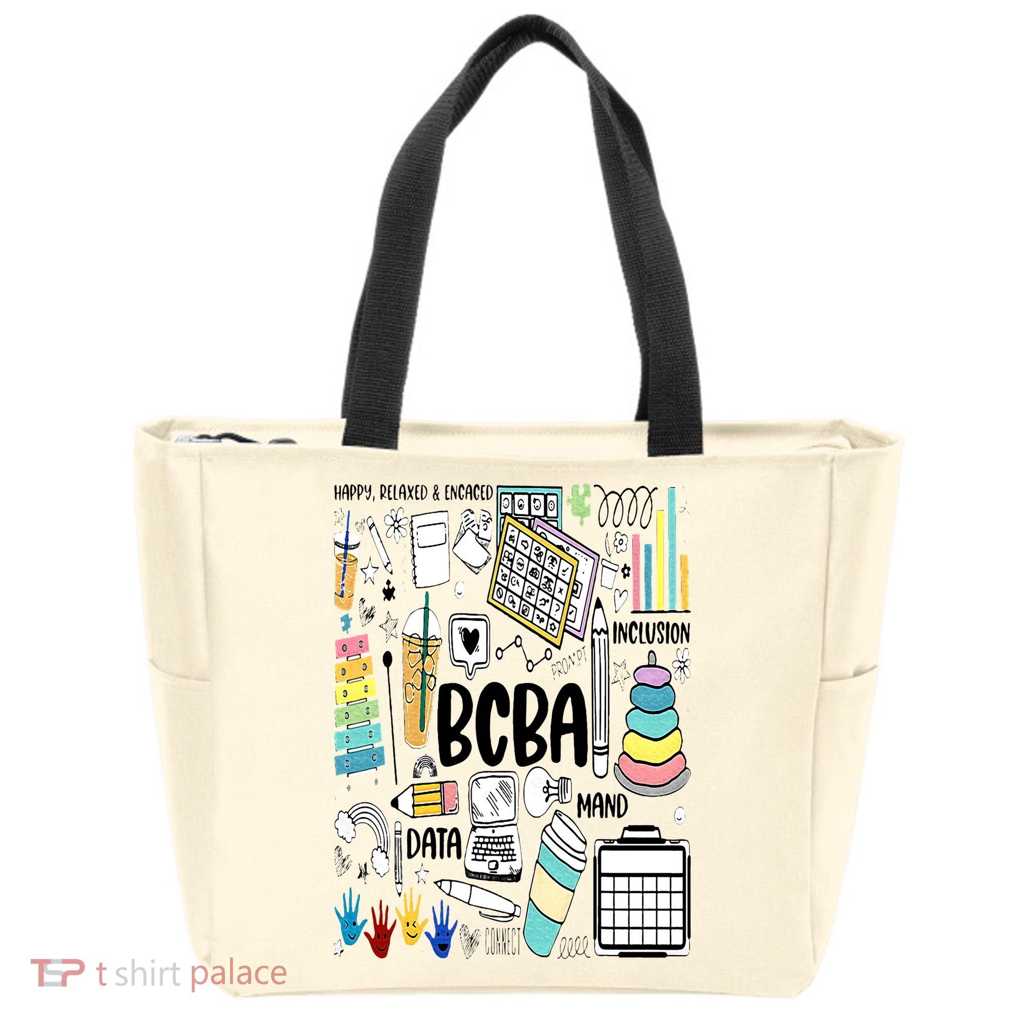 Board Certified Behavior Analyst BCBA Symbols ABA Therapist Tote Bag