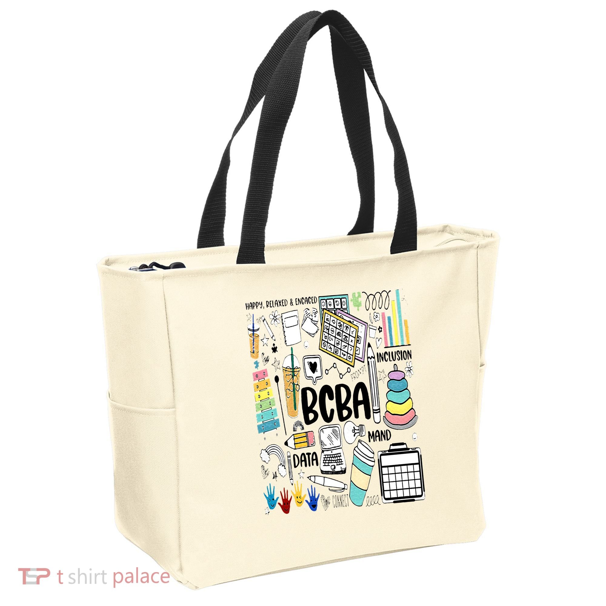 Board Certified Behavior Analyst BCBA Symbols ABA Therapist Tote Bag