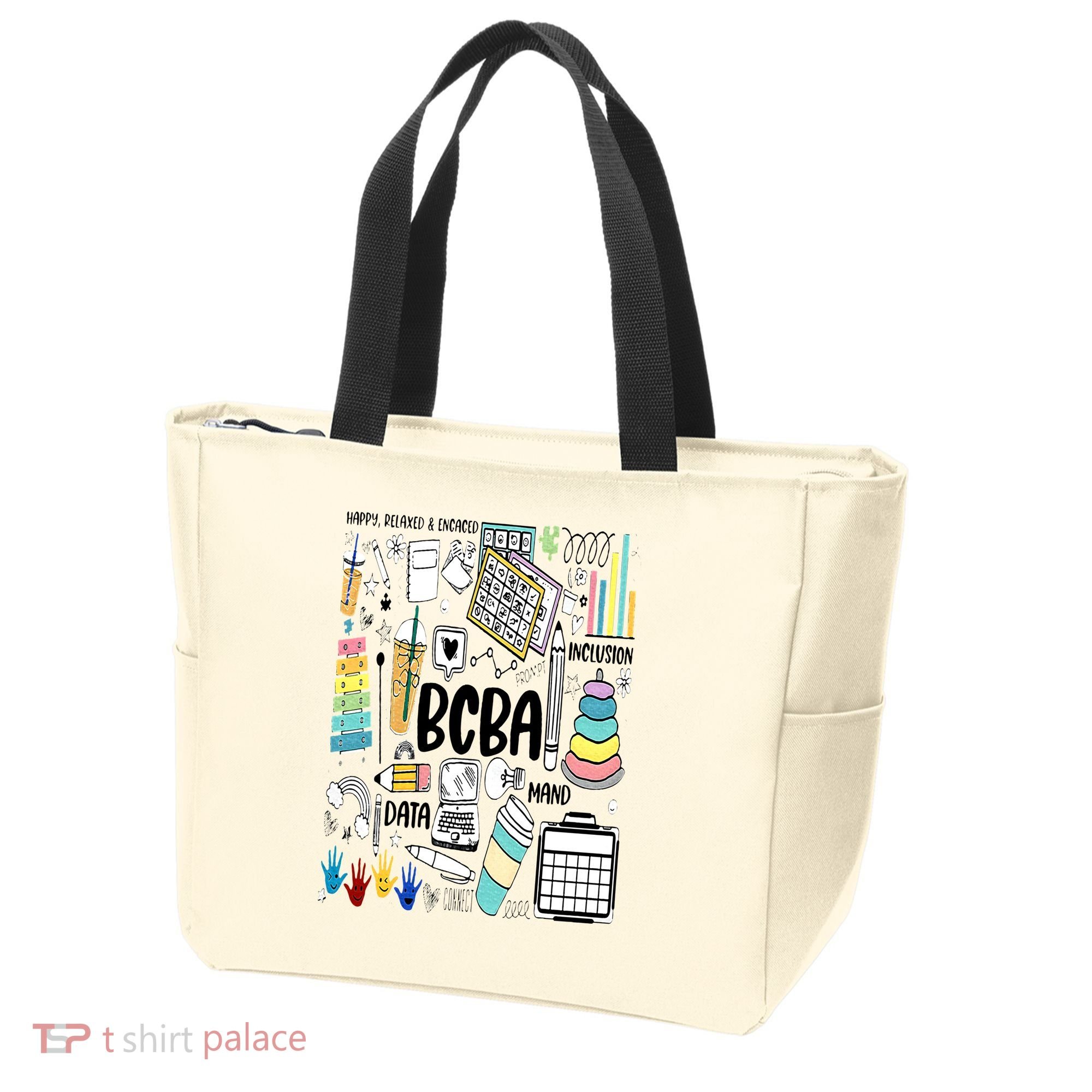 Board Certified Behavior Analyst BCBA Symbols ABA Therapist Tote Bag