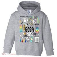 Board Certified Behavior Analyst BCBA Symbols ABA Therapist Toddler Hoodie thumb 0