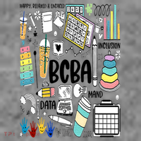 Board Certified Behavior Analyst BCBA Symbols ABA Therapist Toddler Hoodie thumb 2