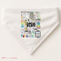 Board Certified Behavior Analyst BCBA Symbols ABA Therapist USA-Made Doggie Bandana thumb 0