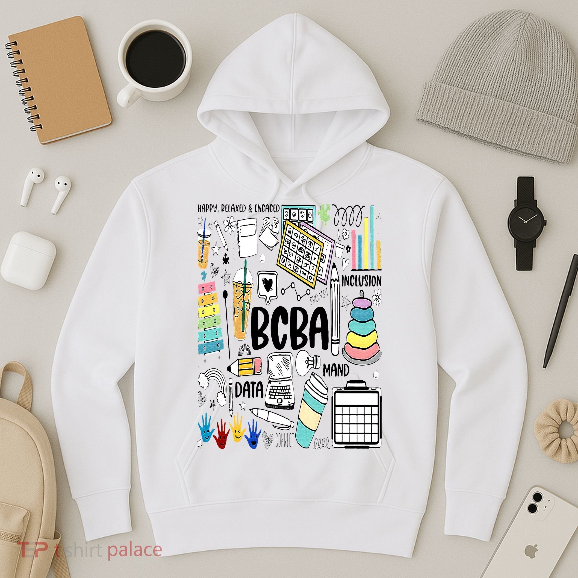 Board Certified Behavior Analyst BCBA Symbols ABA Therapist Hoodie
