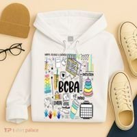 Board Certified Behavior Analyst BCBA Symbols ABA Therapist Hoodie thumb 4