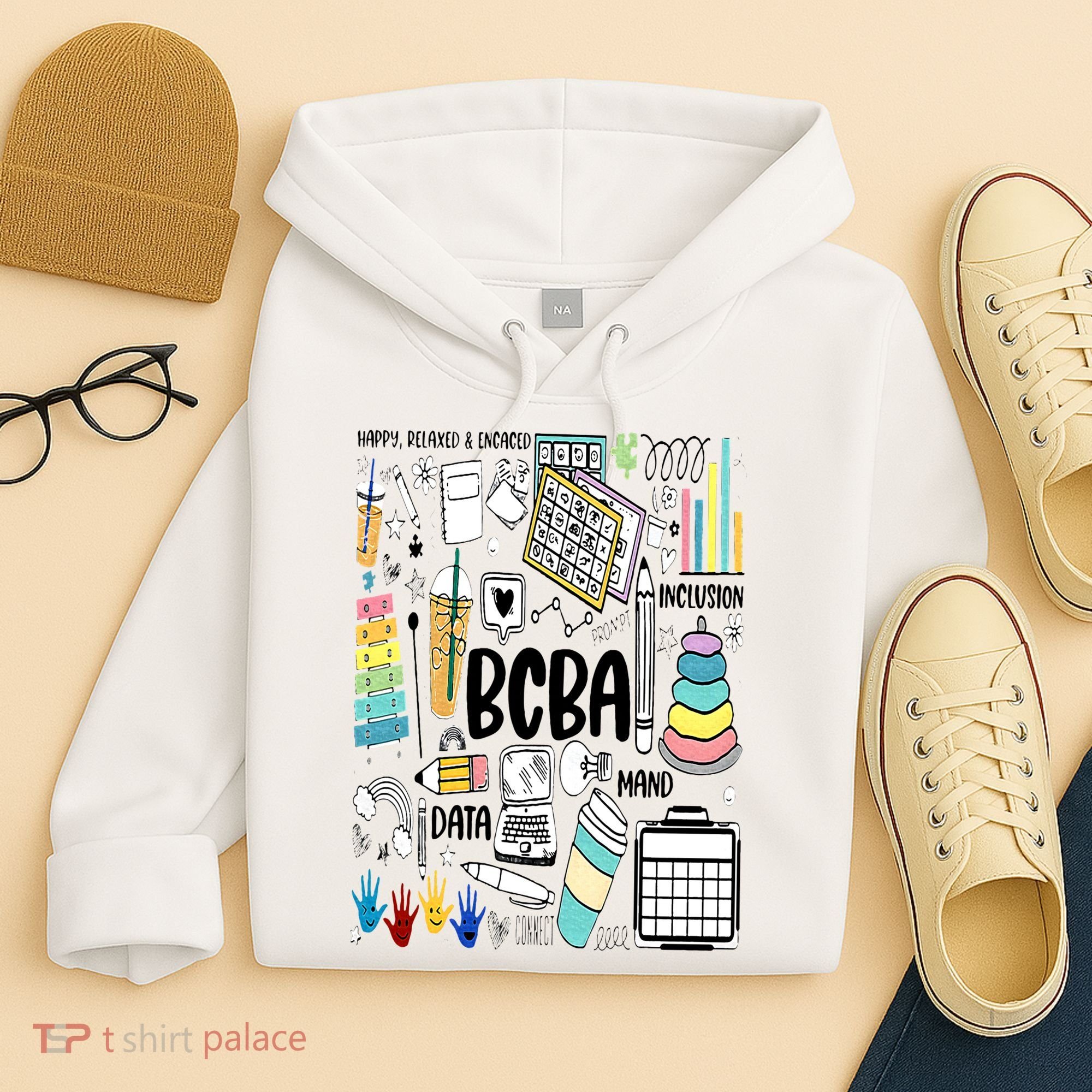 Board Certified Behavior Analyst BCBA Symbols ABA Therapist Hoodie