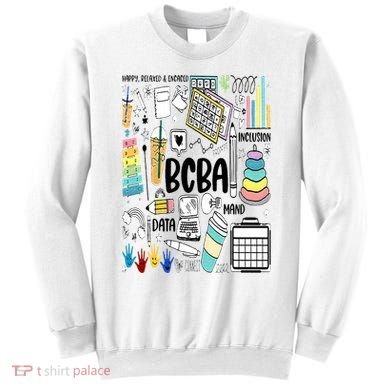 Board Certified Behavior Analyst BCBA Symbols ABA Therapist Sweatshirt