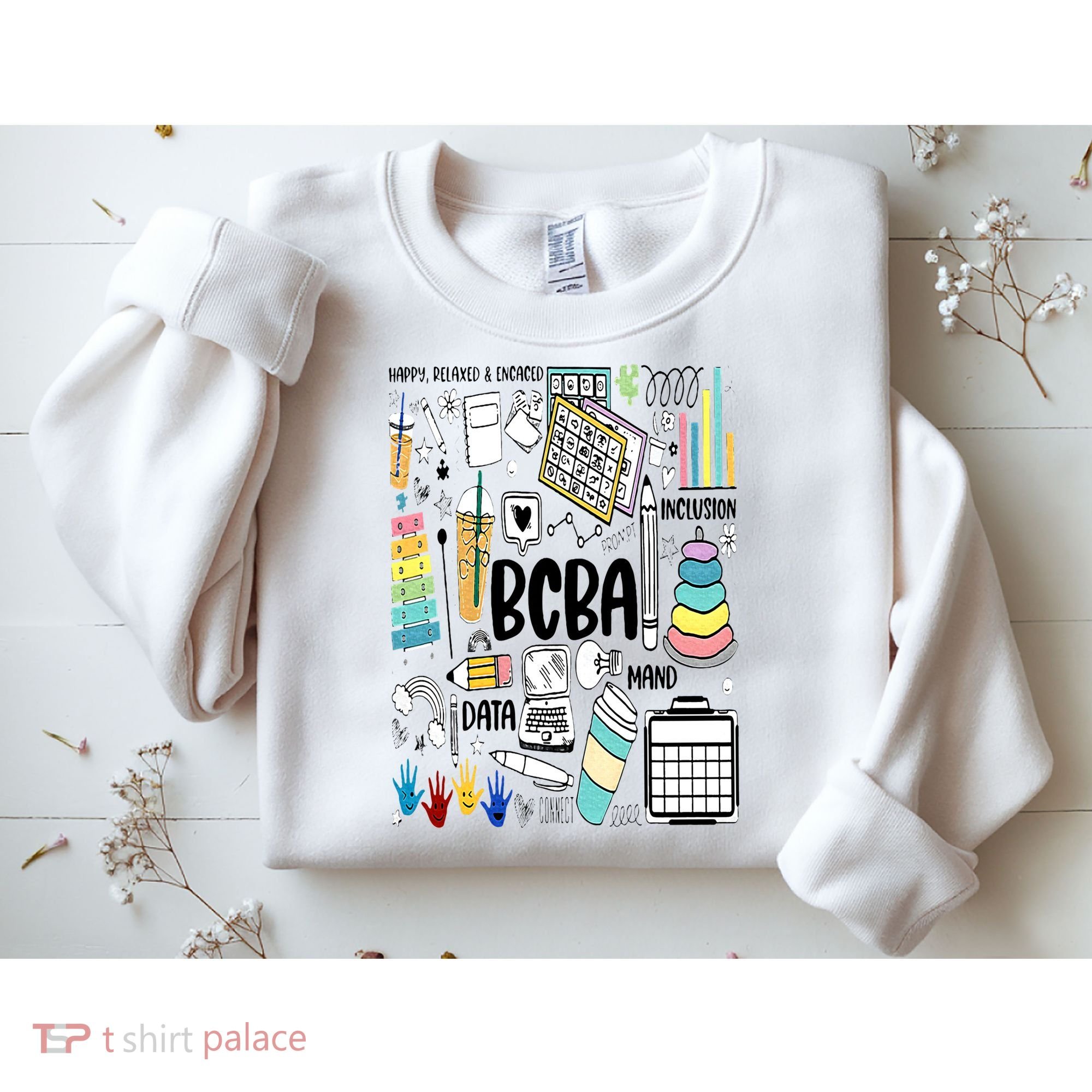 Board Certified Behavior Analyst BCBA Symbols ABA Therapist Sweatshirt