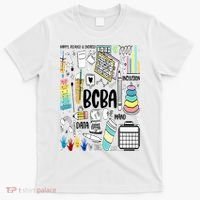 Board Certified Behavior Analyst BCBA Symbols ABA Therapist T-Shirt thumb 0