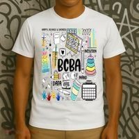 Board Certified Behavior Analyst BCBA Symbols ABA Therapist T-Shirt thumb 3