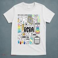 Board Certified Behavior Analyst BCBA Symbols ABA Therapist T-Shirt thumb 5