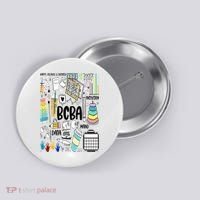 Board Certified Behavior Analyst BCBA Symbols ABA Therapist Button thumb 0