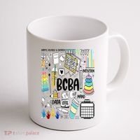 Board Certified Behavior Analyst BCBA Symbols ABA Therapist Coffee Mug thumb 1