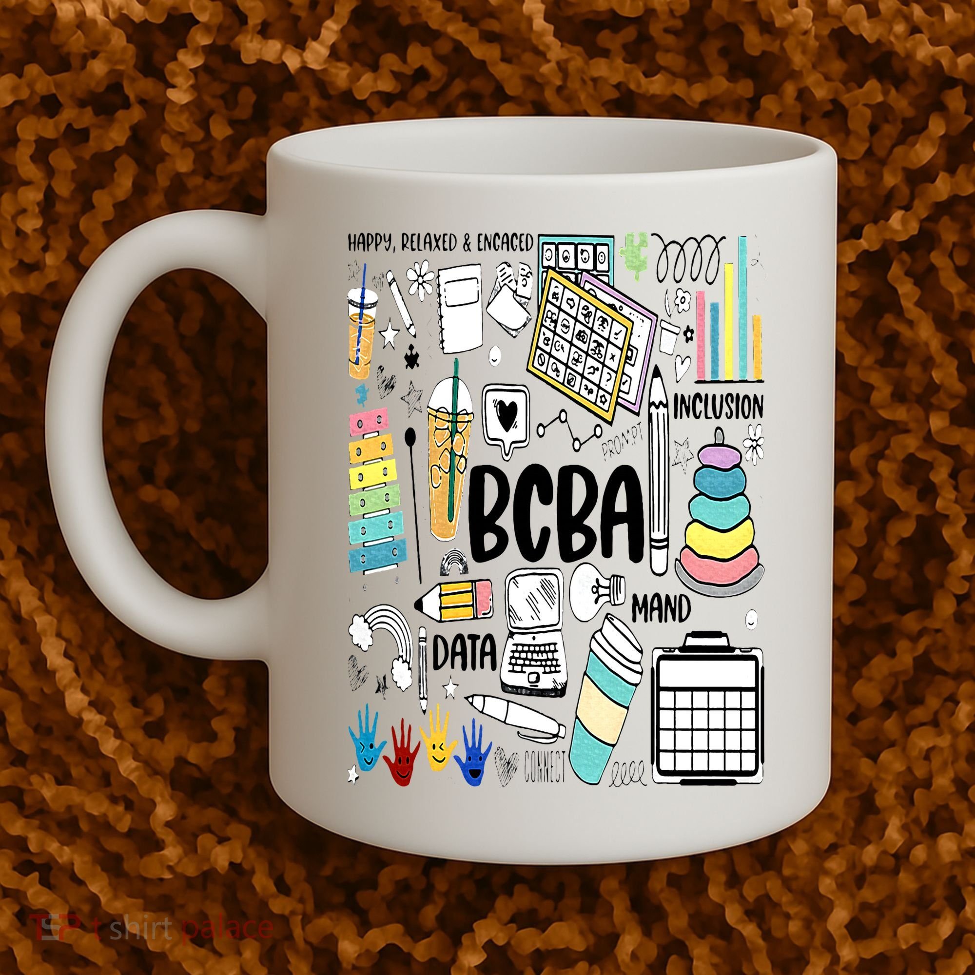 Board Certified Behavior Analyst BCBA Symbols ABA Therapist Coffee Mug