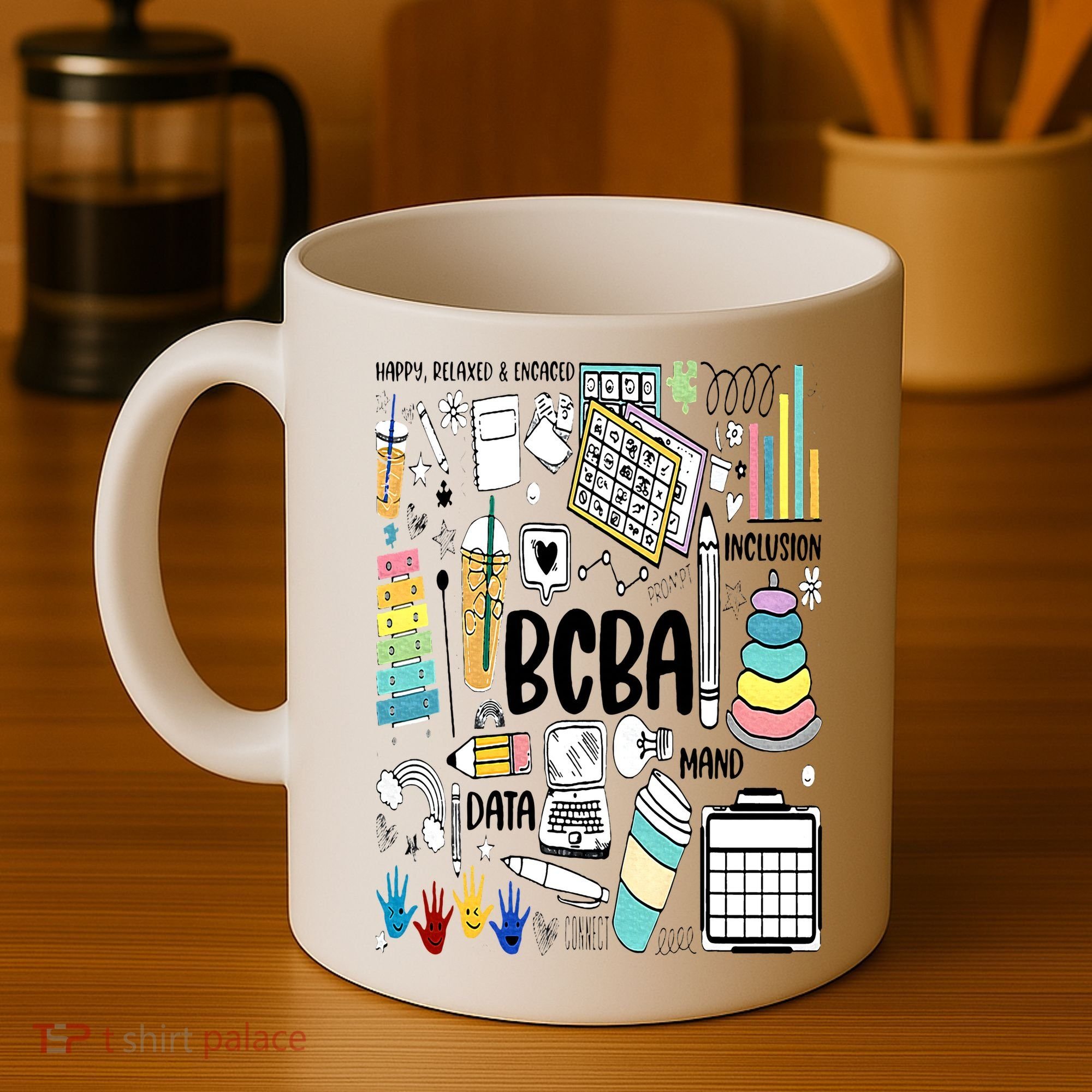 Board Certified Behavior Analyst BCBA Symbols ABA Therapist Coffee Mug