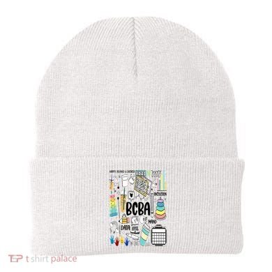 Board Certified Behavior Analyst BCBA Symbols ABA Therapist Beanie