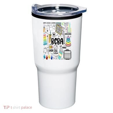 Board Certified Behavior Analyst BCBA Symbols ABA Therapist Tumbler