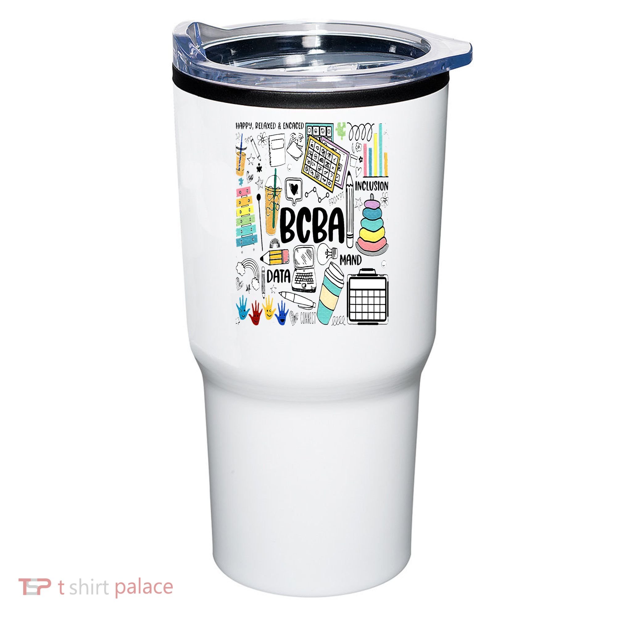 Board Certified Behavior Analyst BCBA Symbols ABA Therapist Tumbler